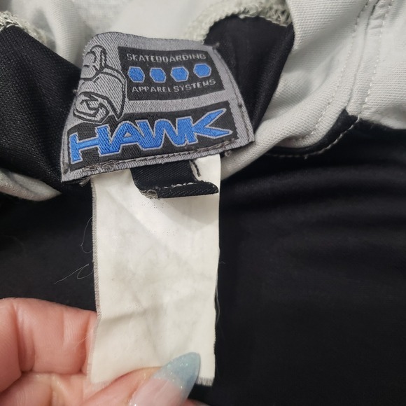 Vintage Hawk Shirt Mens XL Black Y2K Pullover Long Sleeve Skateboarding Raglan - Picture 5 of 10